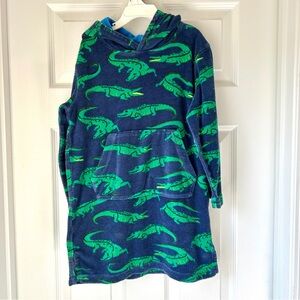 Mini Boden Alligator Toweling Hoodie Robe